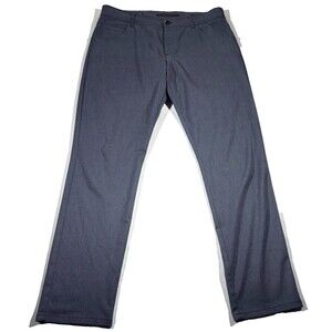 Alberto Ceramica Mens Stone Blue Two Tone Modern Fit Trouser Pants Sz 31 x 30